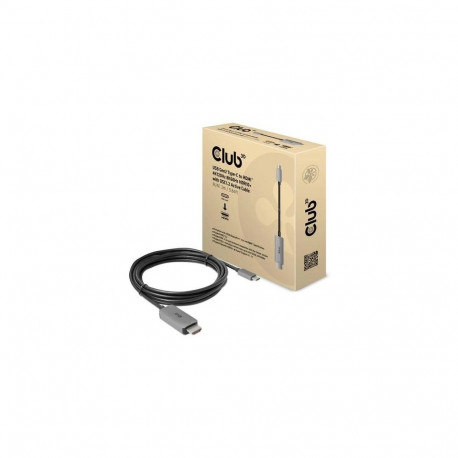 CLUB3D USB Gen2 Type-C–HDMI aktiivkaabel M/M 3m/9.84ft 4K120Hz 8K60Hz HDR10 koos DSC1.2