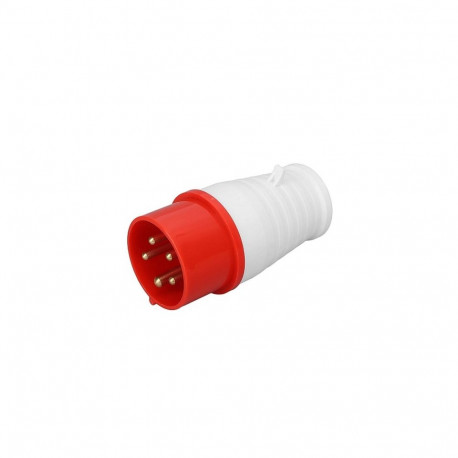Industrial CEE Plug 16A, 5-Pin, 3-phase, IP44