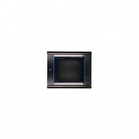Extralink Rackmount cabinet 9U 600x600 Black wall mounted