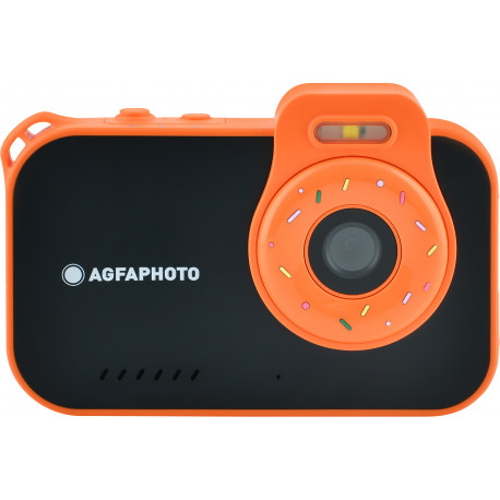 AgfaPhoto Realikids Cam Waterproof 2, must/oranž