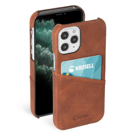 Krusell kaitseümbris Sunne CardCover Apple iPhone 12 mini, cognac