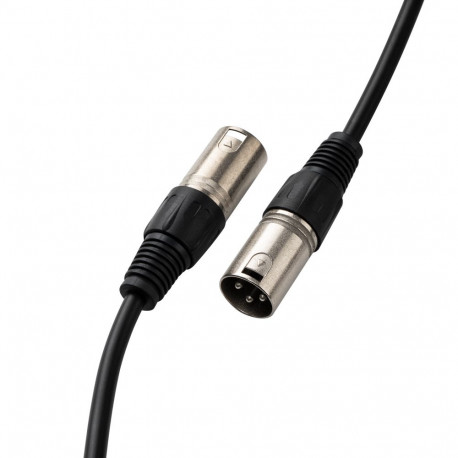 XLR Audio Cable - Lindy 3m XLR Male-to-Male Audio Cable, Black