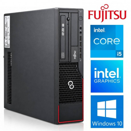 Fujitsu E500 E85+ SFF i5-2400s 16GB 256SSD DVD WIN10Pro