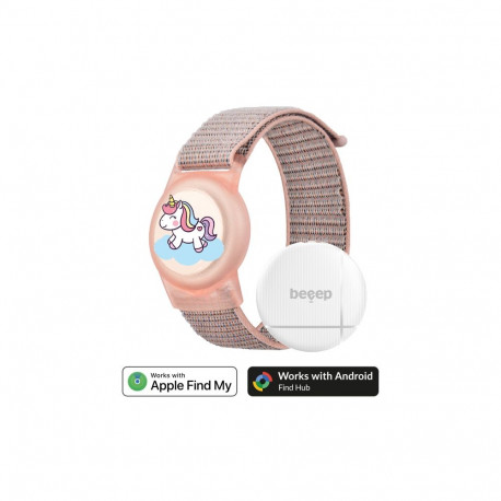 Tracker Wristband - Beeep OneTag Unicorn, Pink