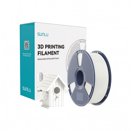 3D Printing Filament - Sunlu ASA 1.75mm High Temp UV Resistant White