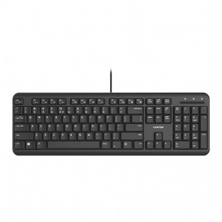 CANYON keyboard HKB-20 EN Velvet Wired Black