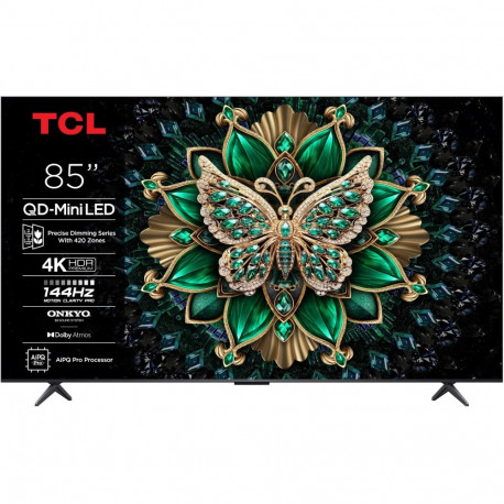 TCL teler C6K 85C6K 2.16m (85") 4K Ultra HD Wi-Fi nuti, metallik