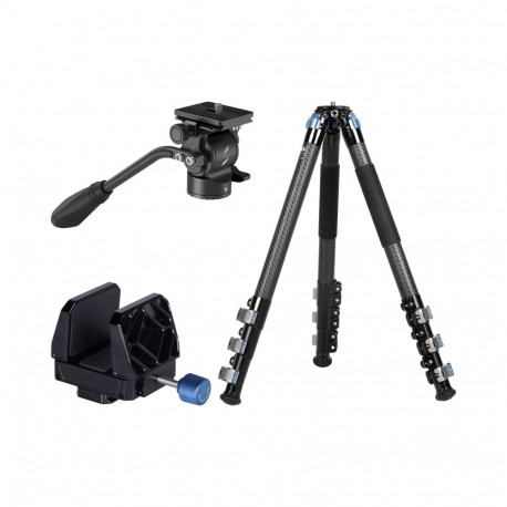 Sirui Tripod Kit with Fluid Head & Gun Clamp