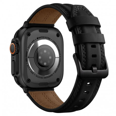 TECH-PROTECT LEATHERFIT CRAFT APPLE WATCH 8 / 9 / 10 / 11 / 12 / SE / ULTRA (44 / 45 / 46 / 49 MM BL
