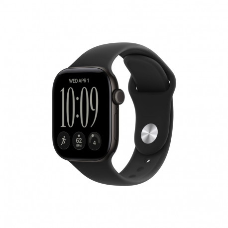 Apple nutikell Series 12 GPS 42mm M/L musta alumiiniumkorpuse ja musta spordirihmaga
