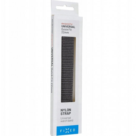 Fixed sportlik rihm Garmin QuickFit 22mm 160-210mm nailon, tumehall