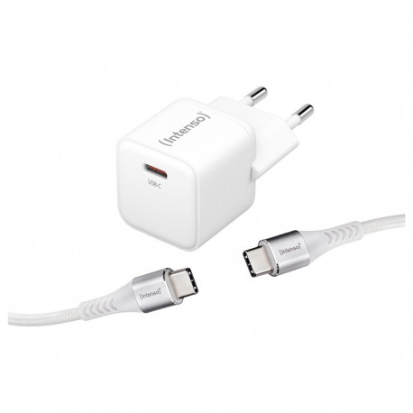 "Intenso Charger 30W USB-C inkl. 2m USB-C-Kabel Weiß"