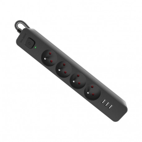 DEFENDER POWER STRIP 4 SLOTS 3XUSB 5M 99458