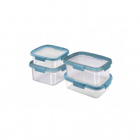 4-osaline toidu säilituskarpide komplekt 0 9+1+1 1+1 2L Smart Eco Fresh