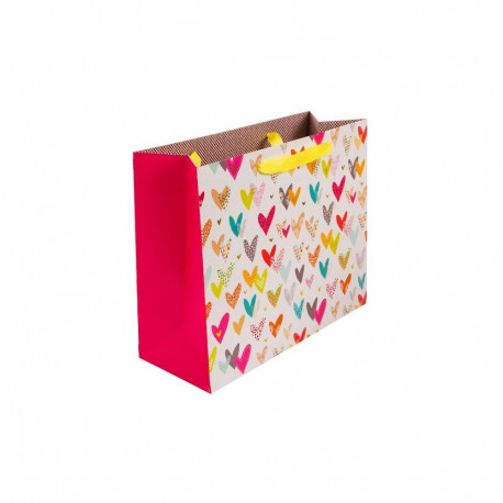 Gift Bag - GOLDBUCH 46427 Lots Of Hearts 27 × 27 × 13 cm