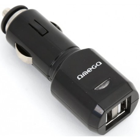 Omega autolaadija 2xUSB 2100mA Premium (42017)