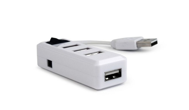 USB HUB with switch 4-port white