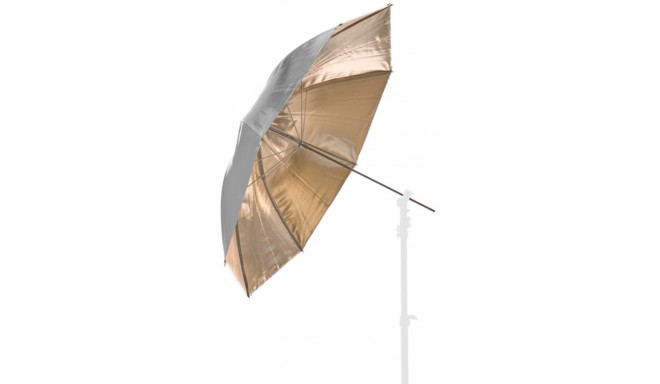 Manfrotto umbrella 100cm, silver/sunfire (LA-4536)