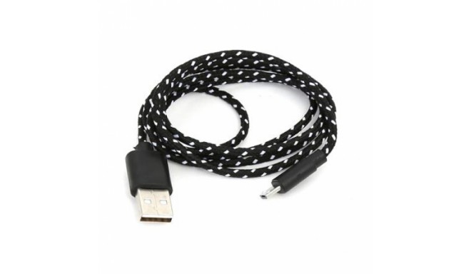Omega кабель microUSB 1м, чёрный (42314)