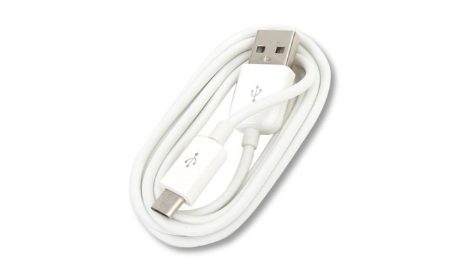 Omega кабель microUSB 1м, белый (42336)