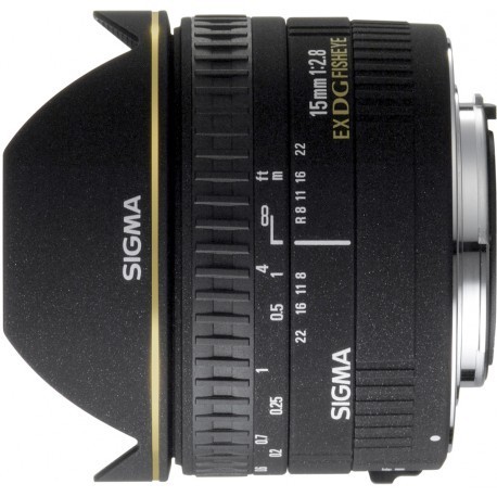 Sigma 15мм f/2.8 EX Fisheye объектив для Canon