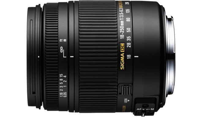 Sigma 18-250mm f/3.5-6.3 DC OS Macro HSM objektiiv Canonile