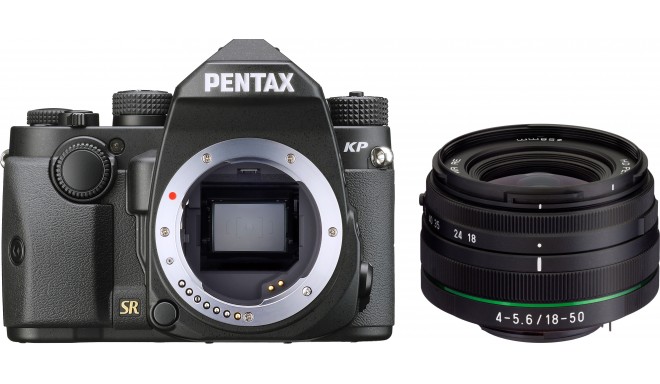 Pentax KP + DA 18-50mm RE Kit, melns