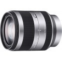 Sony E 18-200mm f/3.5-6.3 OSS hõbedane objektiiv