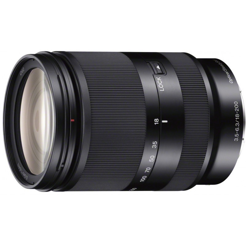 Sony E 18-200мм f/3.5-6.3 OSS объектив, чёрный