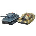 Set of German and Abrams tanks fighting each other RTR 1:24