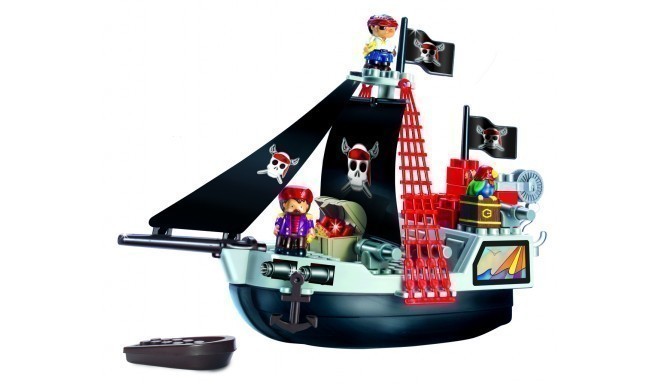 Ecoiffier mänguklotsid piraatide laev