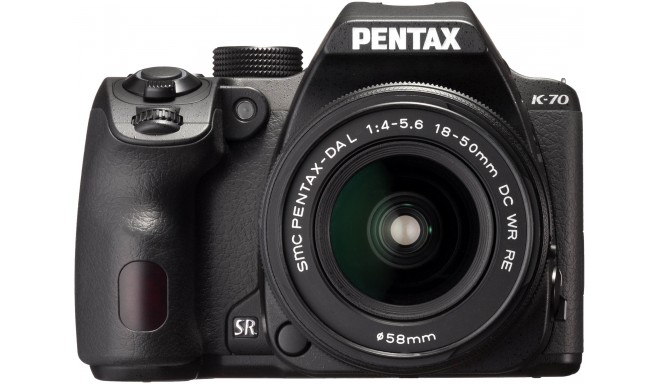 Pentax K-70 + DA 18-50mm RE Kit, melns