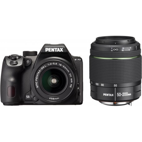 Pentax K-70 + DA 18-50mm RE + 50-200mm WR Kit