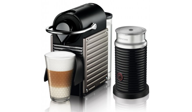 Krups capsule coffee machine Nespresso Pixie Bundle, titan