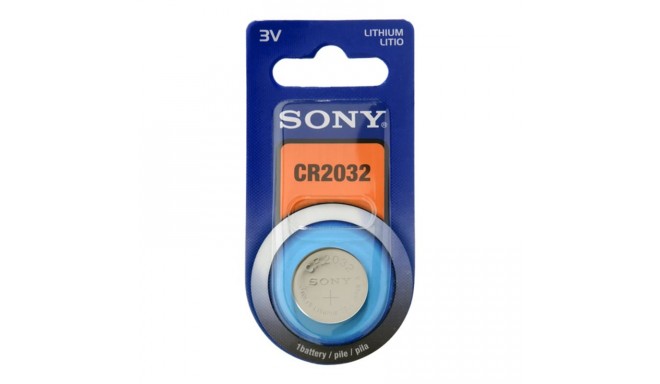 1 x CR2032 liitium patarei, Sony