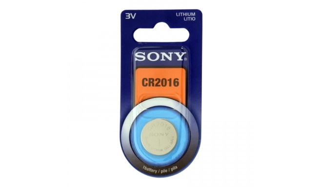 1 x CR2016 liitium patarei, Sony