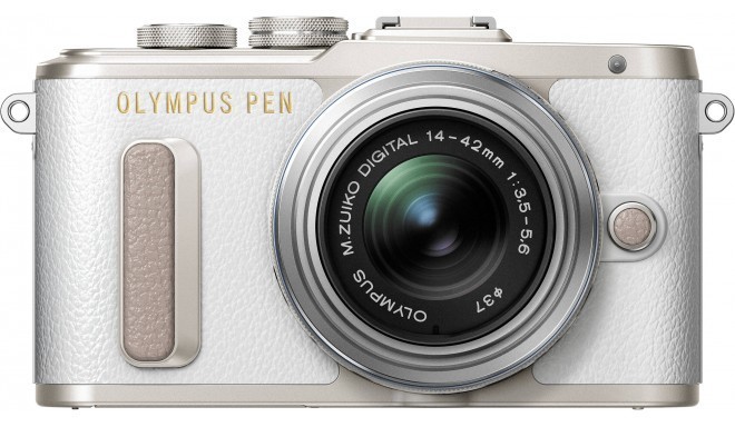 Olympus PEN Lite E-PL8 + 14-42mm II R Kit, white/silver