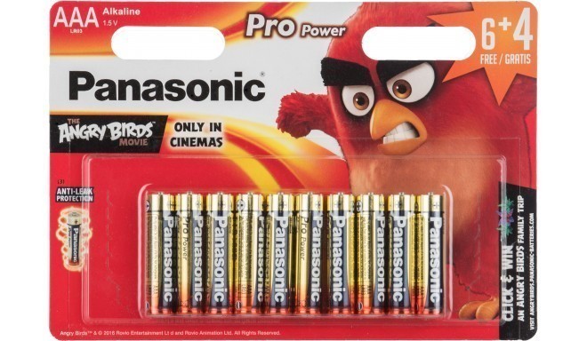 Panasonic Pro Power батарейка LR03PPG/10B (6+4) AB