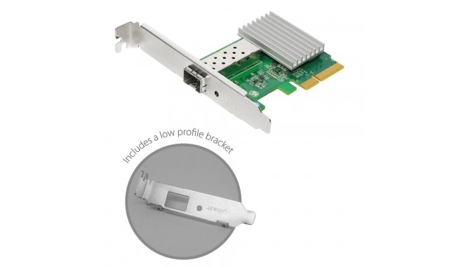 Edimax 10 Gigabit Ethernet PCI Express Server Adapter, SFP+ slot