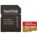 SanDisk mälukaart microSDXC 64GB Extreme Plus A1