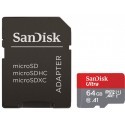 SanDisk mälukaart microSDXC 64GB Ultra 100MB/s A1 + adapter
