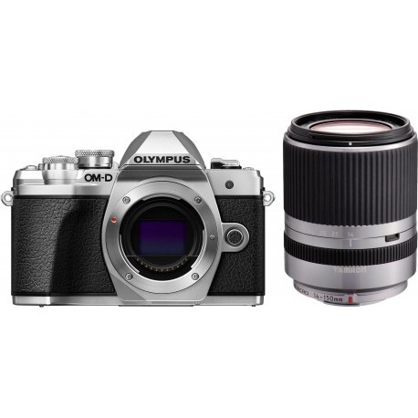 Olympus OM-D E-M10 Mark III + Tamron 14-150mm, hõbedane