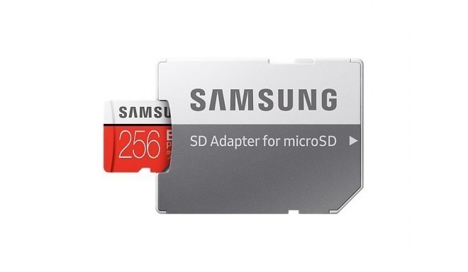 Samsung mälukaart microSDXC 256GB EVO+ Class 10 + adapter (MB-MC256GA/EU)