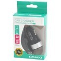 Omega car power adapter 2×USB + cable, silver (42545)