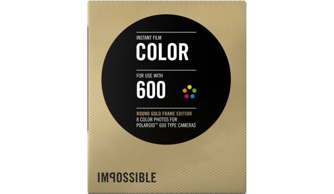 Impossible 600 Color Round Gold Frame