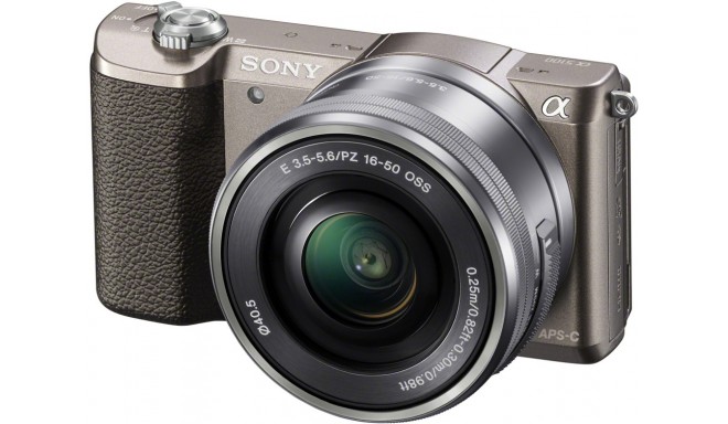 Sony a5100 + 16-50mm Kit, pruun