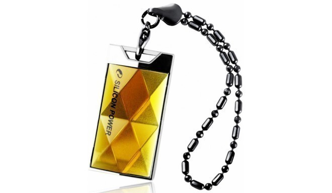 Silicon Power zibatmiņa 4GB USB 2.0 Touch 850, dzintara
