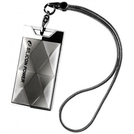Silicon Power flash drive 4GB USB 2.0 Touch 850, titanium - USB flash ...