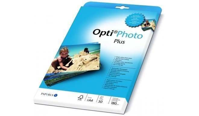 Opti Photo Plus A4 glancēts 180g 50 lapas