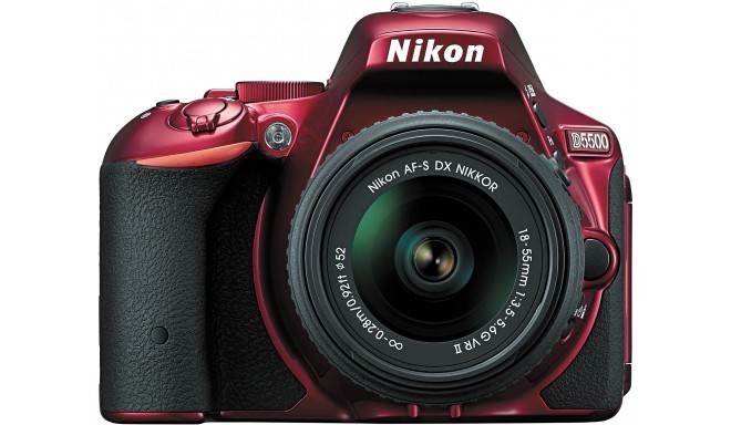Nikon D5500 + 18-55mm VR II Kit, red